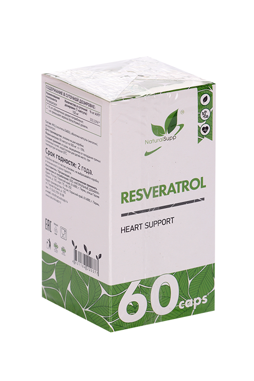 Ресвератрол Naturalsupp, 60 шт, капсулы