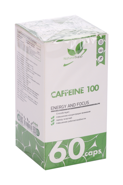 Добавка Naturalsupp Кофеин, 60 шт, капсулы