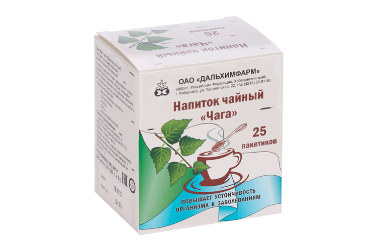 Напиток чайный Чага, 25 шт, пакет