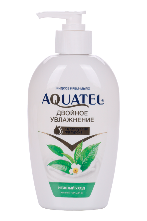Крем-мыло Aquatel зеленый чай матча жидкое, 280 г