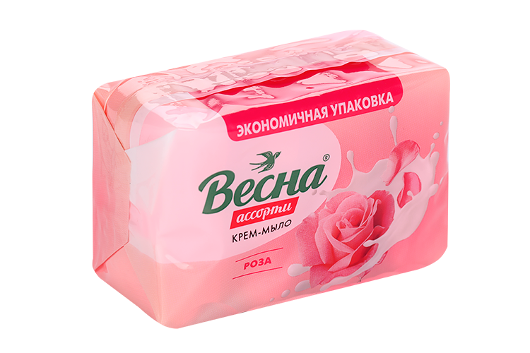 Крем-мыло Весна Ассорти роза, 300 г