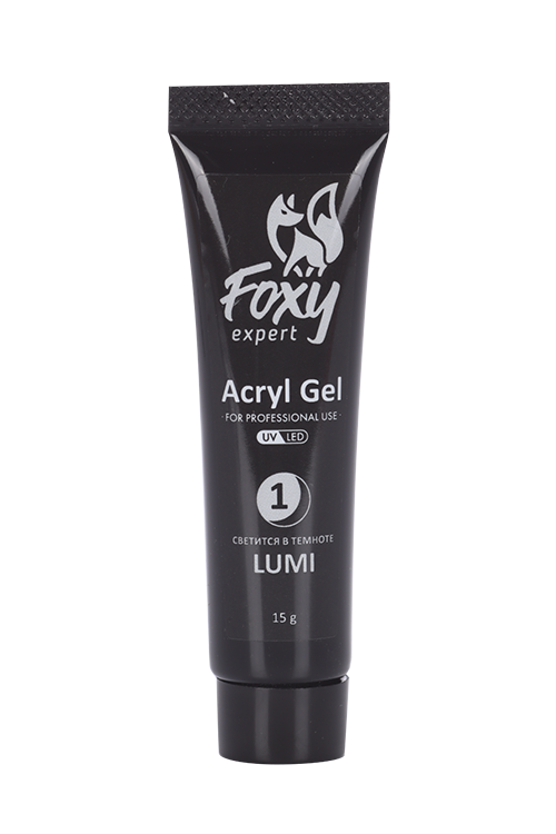 Акрил-гель FOXY EXPERT LUMI светится в темноте 15 г