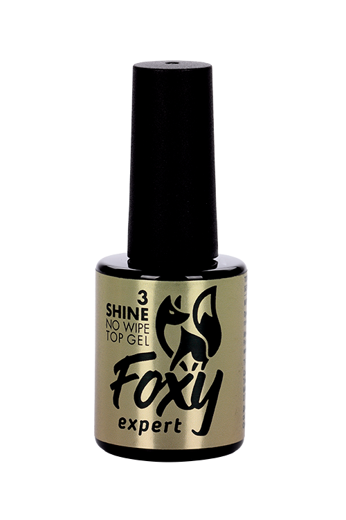 Топ FOXY EXPERT SHINE б/липк слоя с золотистыми блестками 10 мл