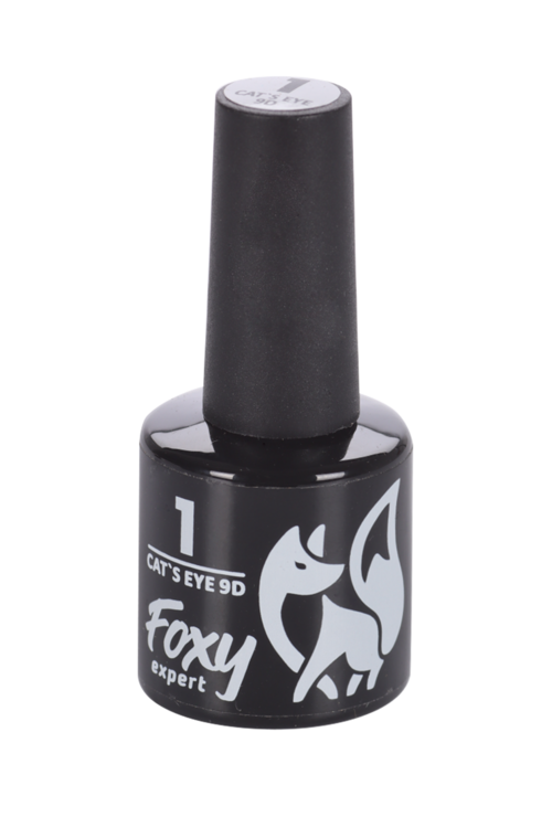 Гель-лак FOXY EXPERT CAT’S EYE 9D кошачий глаз д/ногтей N1 8 мл