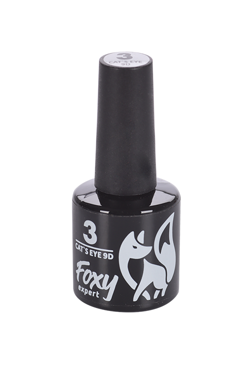 Гель-лак FOXY EXPERT CAT’S EYE 9D кошачий глаз д/ногтей N3 8 мл