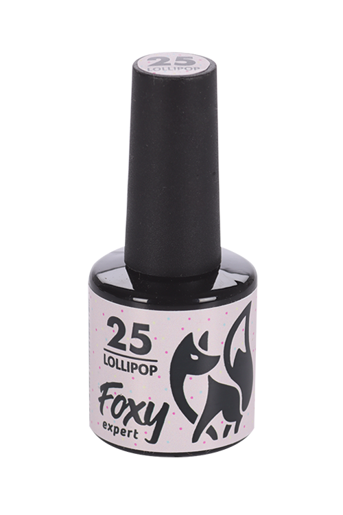 Гель-лак FOXY EXPERT LOLLIPOP с разноцв.крапинками люминесцентный д/ногтей N25 8 мл