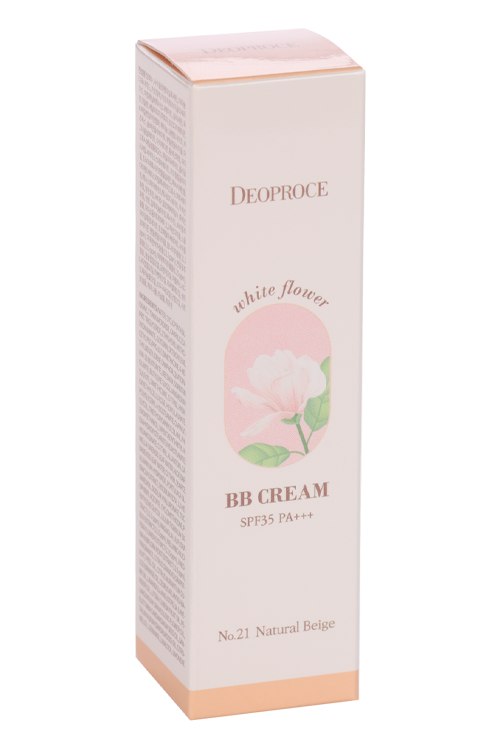 BB-крем DEOPROCE WHITE FLOWER солнцезащитный с экстр белых цветов SPF35 РА+++ №21 30 г
