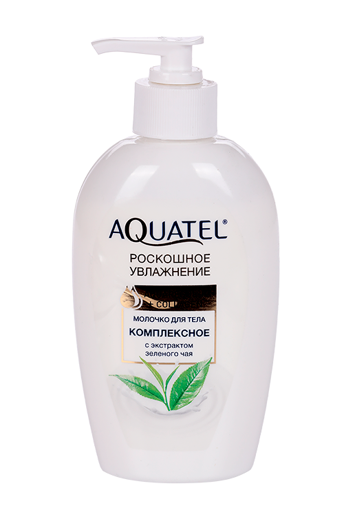 Молочко Aquatel Роскошное увлажнение с экстр зеленого чая косметич д/тела, 270 г