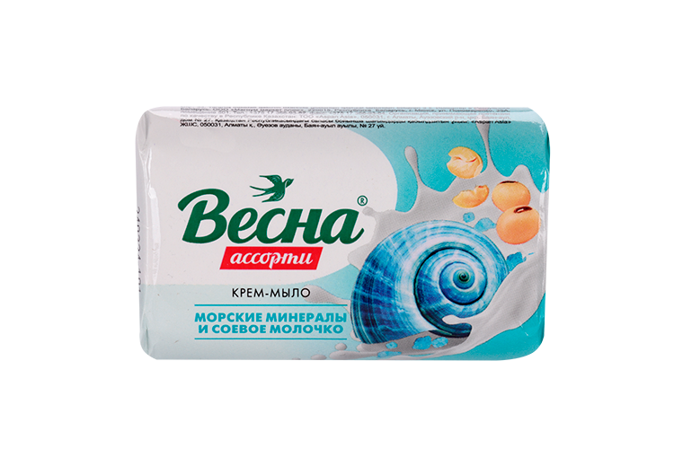 Мыло Весна Ассорти морские минералы/соевое молочко, 90 г