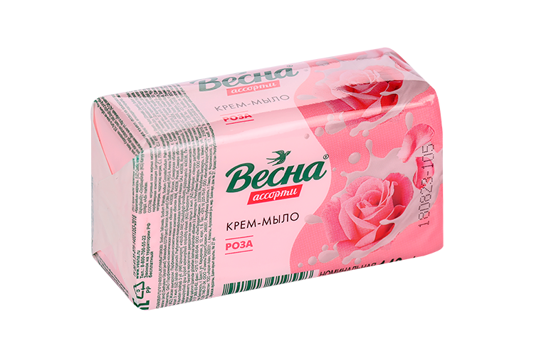 Мыло Весна Ассорти роза, 140 г