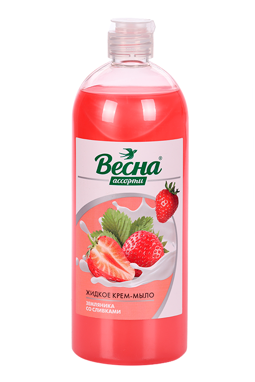 Мыло жидкое Весна Ассорти земляника со сливками, 850 г