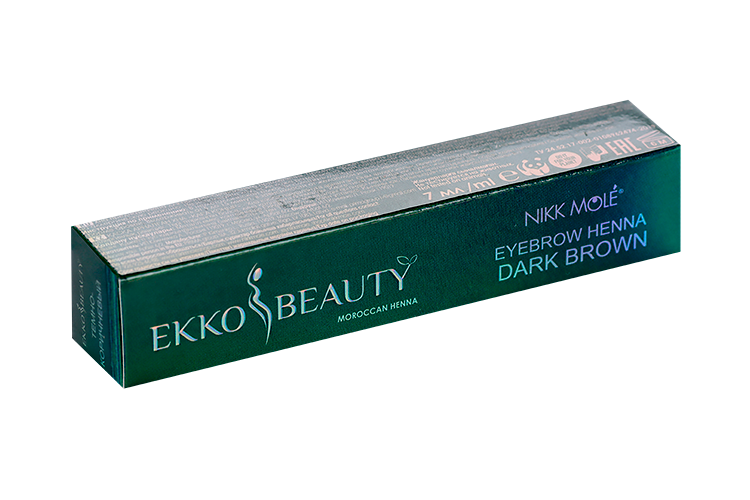 Хна Nikk Mole Ekko Beauty dark brown темно-коричневая, 7 мл