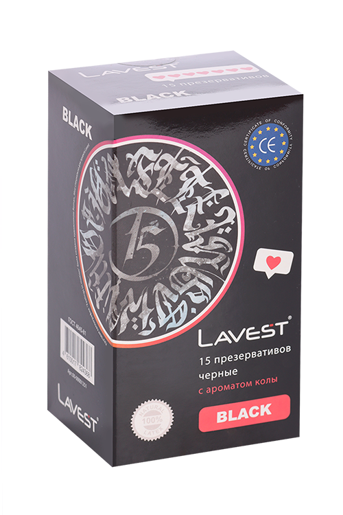 Презервативы Lavest с ароматом колы, 15 шт