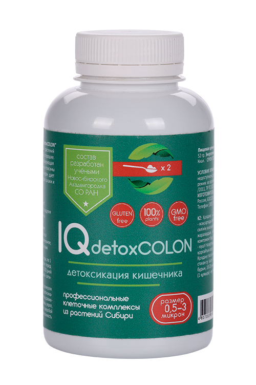 Комплекс IQ detoxCOLON детоксикация кишечника, 100 г