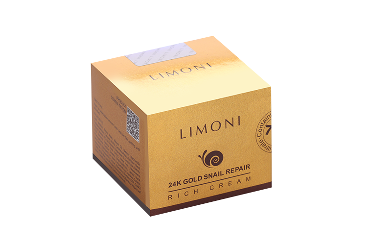 Крем Limoni д/лица с золотой пудрой 24K и экстрактом слизи улитки лифтинг/регенерация/защита, 50 мл