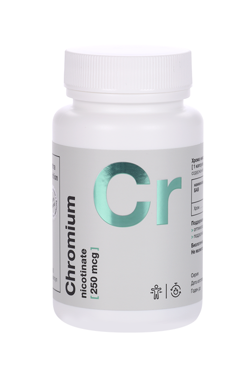 Хром никотинат Elentra Nutrition, 90 шт, капсулы