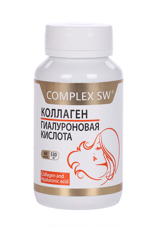 Коллаген и Гиалуроновая кислота, 60 шт, капсулы