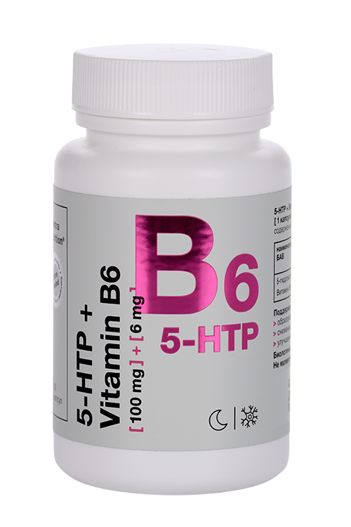 5-Гидрокситриптофан (5-НТР)+Витамин В6 Elentra Nutrition, 60 шт, капсулы