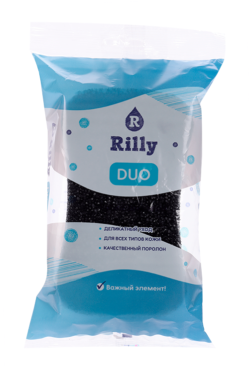 Губка Rilly DUO д/тела черный