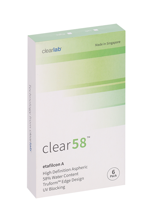 Линзы Clearlab Clear58 контактные R 8.3 (диоптрия -3,75), 6 шт