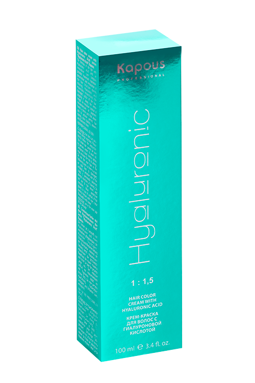 Крем-краска Kapous Professional Hyaluronic Acid д/волос 6.12 темный блонд табачный 100 мл