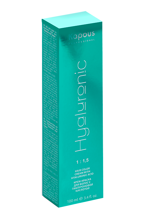 Крем-краска Kapous Professional Hyaluronic Acid д/волос 6.18 темный блонд лакричный 100 мл
