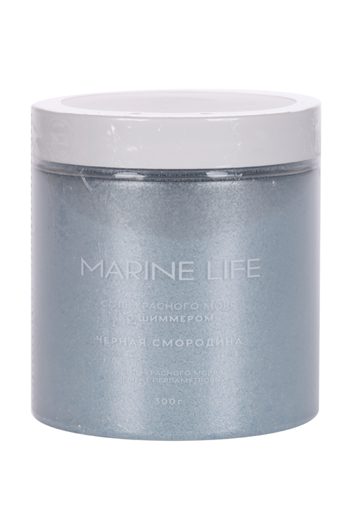 Соль д/ванн Marine Life Красного моря с шиммером Черная смородина, 300 г