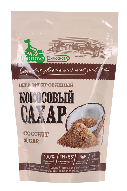 Сахар Bionova кокосовый нерафинированный д/здорового питания, 200 г