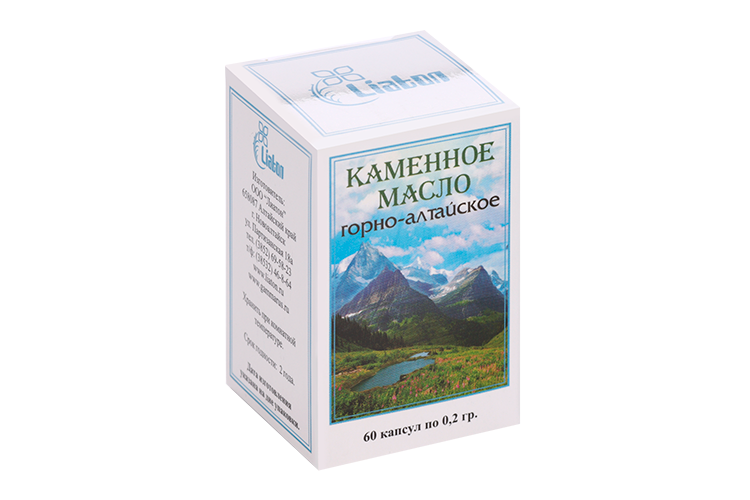 Масло Лиатон Каменное, 0,2 г, 60 шт, капсулы