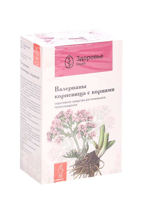 Валерианы корневища с корнями, 1,5 г, 20 шт, порошок