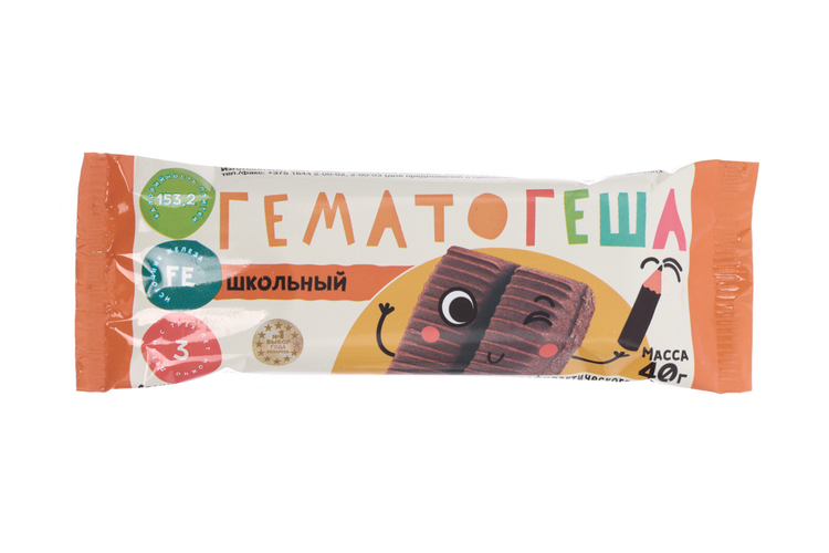 Гематогеша Школьный, 40 г