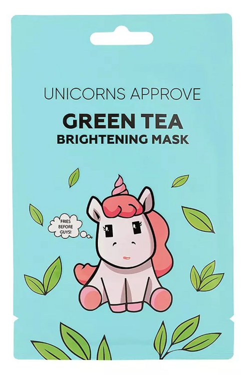 Тканевая маска для лица  UNICORNS APPROVE с экстрактом чая «придающая сияние», 28 мл.