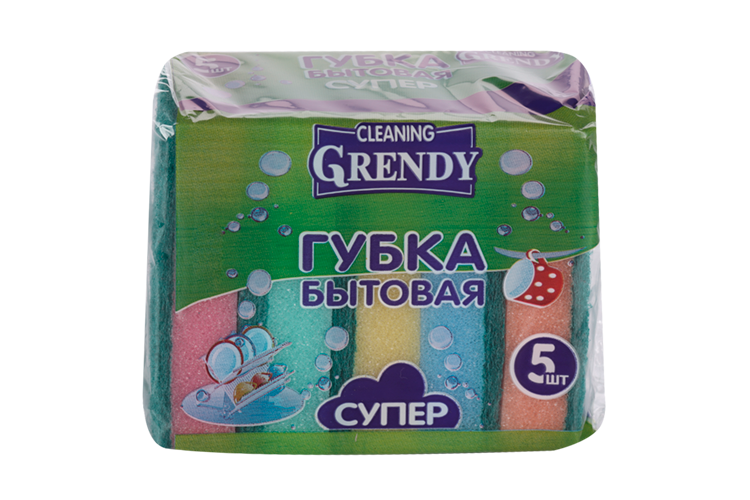 Губки Grendy Супер бытовая 5 шт