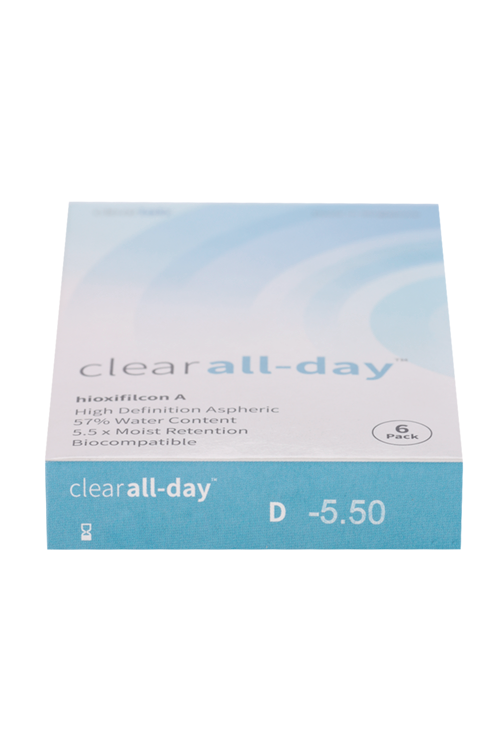 Линзы Clearlab Clear all-day контактные R 8.6 (диоптрия -5,5), 6 шт