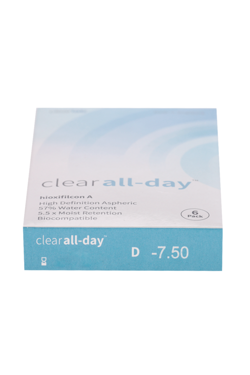 Линзы Clearlab Clear all-day контактные R 8.6 (диоптрия -7,5), 6 шт