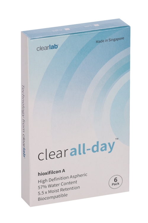 Линзы Clearlab Clear all-day контактные R 8.6 (диоптрия -8,5), 6 шт