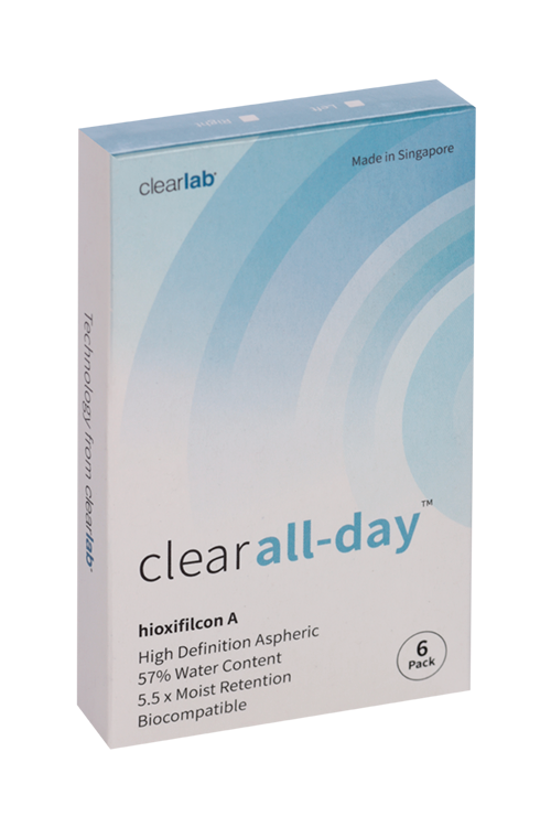 Линзы Clearlab Clear all-day контактные R 8.6 (диоптрия -9,5), 6 шт