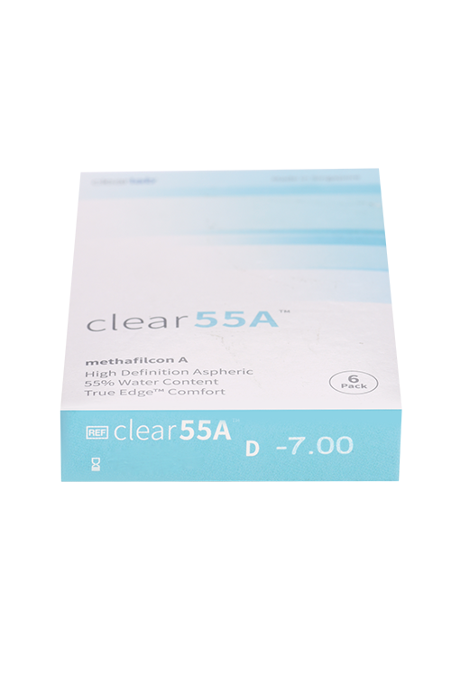 Линзы Clearlab Clear55 А контактные R 8.7 (диоптрия -7,0), 6 шт