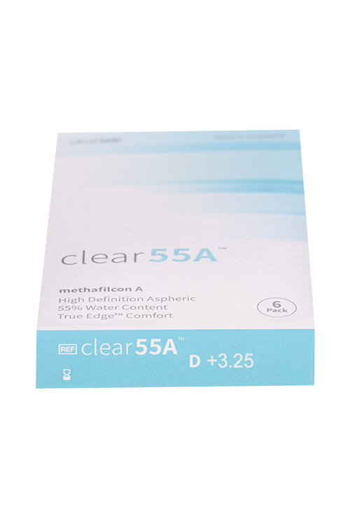 Линзы Clearlab Clear55 А контактные R 8.7 (диоптрия +3,25), 6 шт