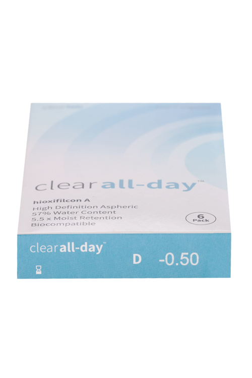 Линзы Clearlab Clear all-day контактные R 8.6 (диоптрия -0,5), 6 шт