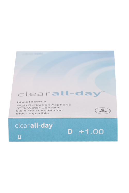 Линзы Clearlab Clear all-day контактные R 8.6 (диоптрия +1,0), 6 шт