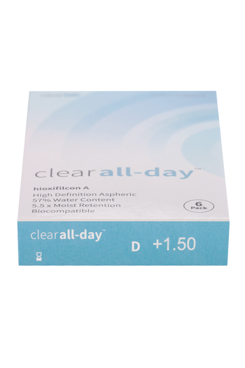 Линзы Clearlab Clear all-day контактные R 8.6 (диоптрия +1,5), 6 шт
