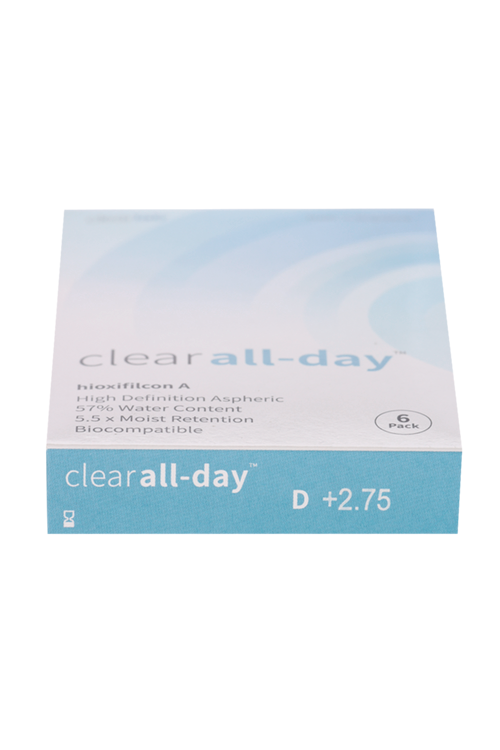 Линзы Clearlab Clear all-day контактные R 8.6 (диоптрия +2,75), 6 шт
