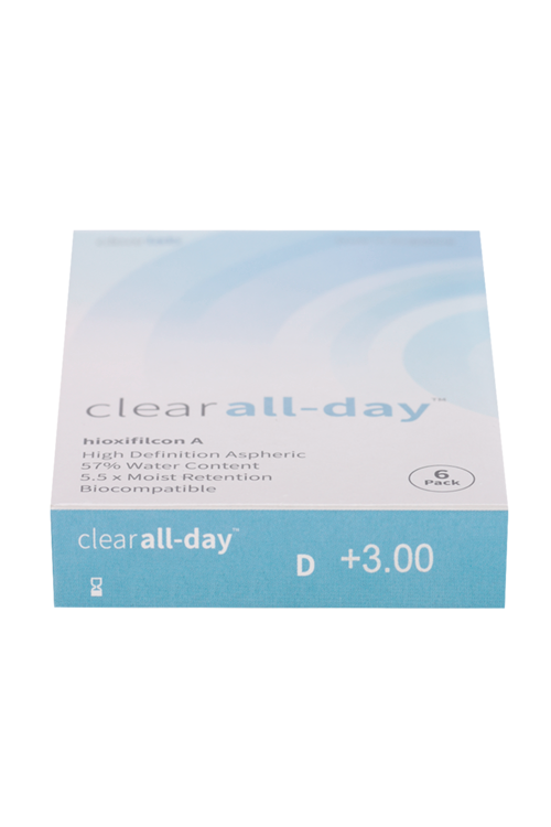 Линзы Clearlab Clear all-day контактные R 8.6 (диоптрия +3,0), 6 шт