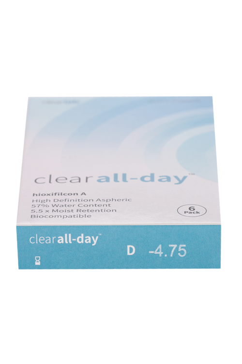 Линзы Clearlab Clear all-day контактные R 8.6 (диоптрия -4,75), 6 шт