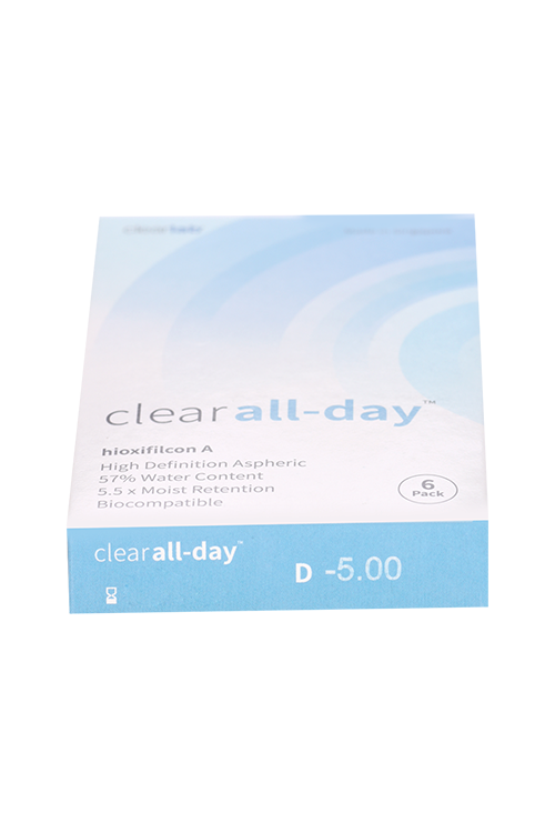 Линзы Clearlab Clear all-day контактные R 8.6 (диоптрия -5,0), 6 шт
