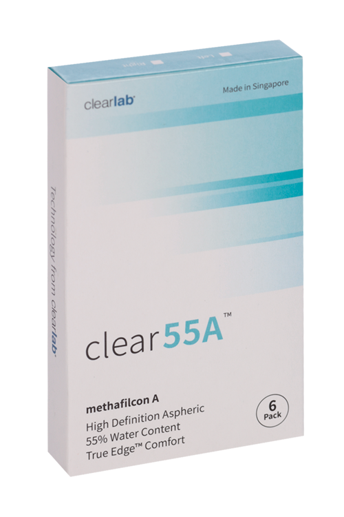 Линзы Clearlab Clear55 А контактные R 8.7 (диоптрия +1,5), 6 шт