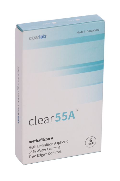 Линзы Clearlab Clear55 А контактные R 8.7 (диоптрия +2,5), 6 шт