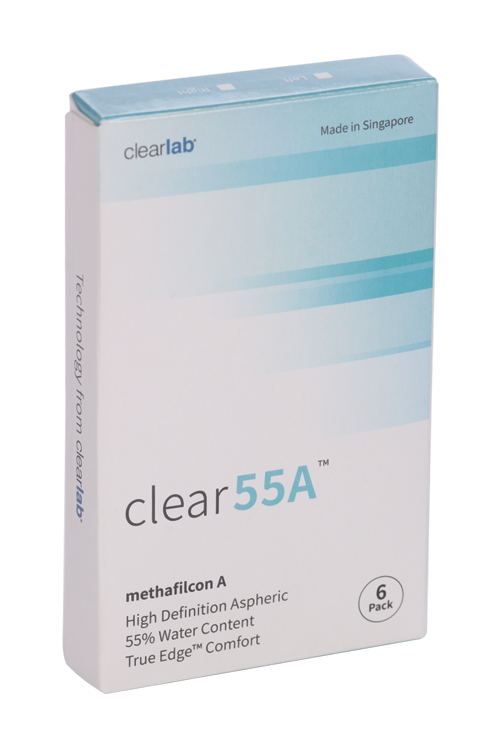 Линзы Clearlab Clear55 А контактные R 8.7 (диоптрия -1,25), 6 шт