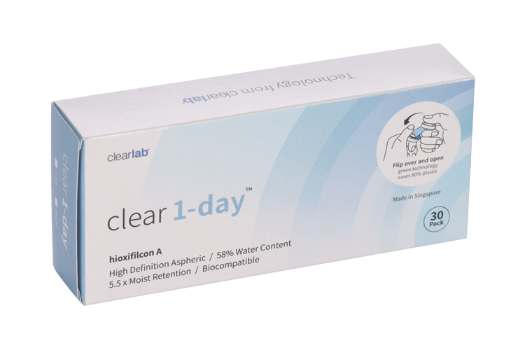 Линзы Clearlab Clear 1-day контактные R 8.8 (диоптрия +5,25), 30 шт